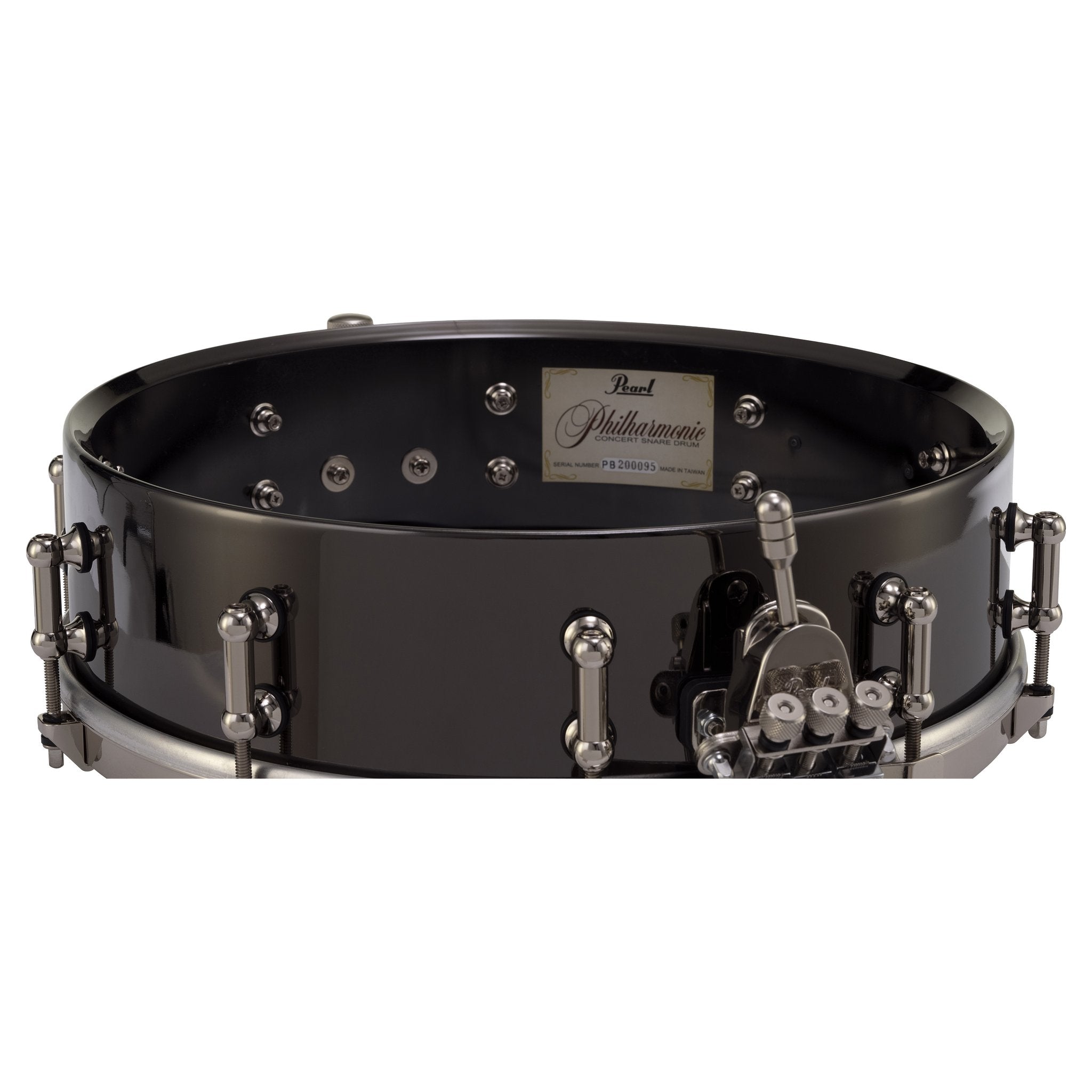 PHB Philharmonic Series Black Nickel Straight Brass Snare Drum shell