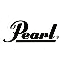 Pearl Logo Decal For Bass Drum Head - Black - 9"x4" phd1b