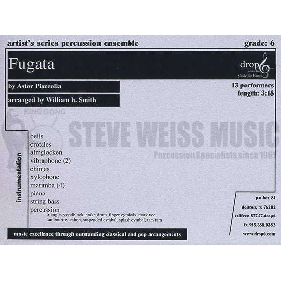 Piazzolla-Fugata arr. Smith (SP)-B/2V/C/Cro./almgl./X/4M/P/PN/CB