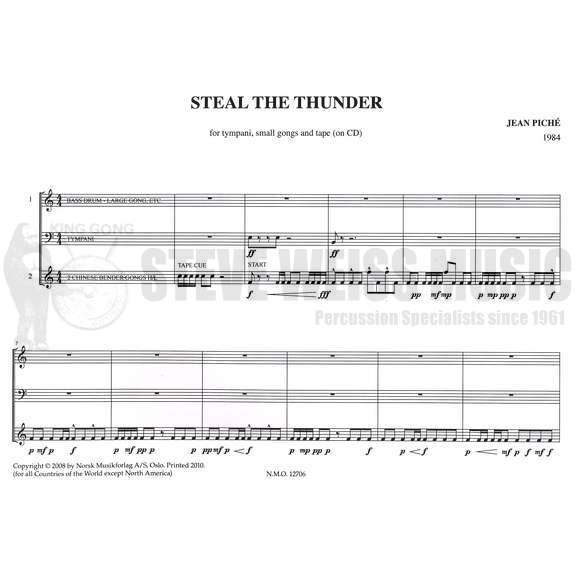 Piche-Steal the Thunder (score w/CD)-4-5T/P/CD
