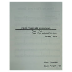 Piece for Flute and Drums by Geary Larrick