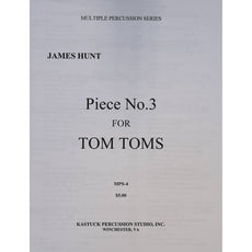 Piece Number 3 For Tom Toms by James Hunt