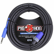 Pig Hog 50' 14 Gauge Speaker Cable - Speakon to 1/4''