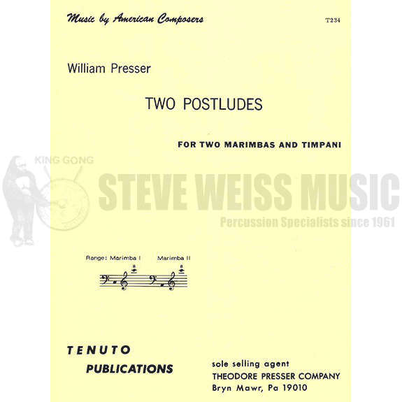 Presser-Two Postludes(SP)-2M/4T