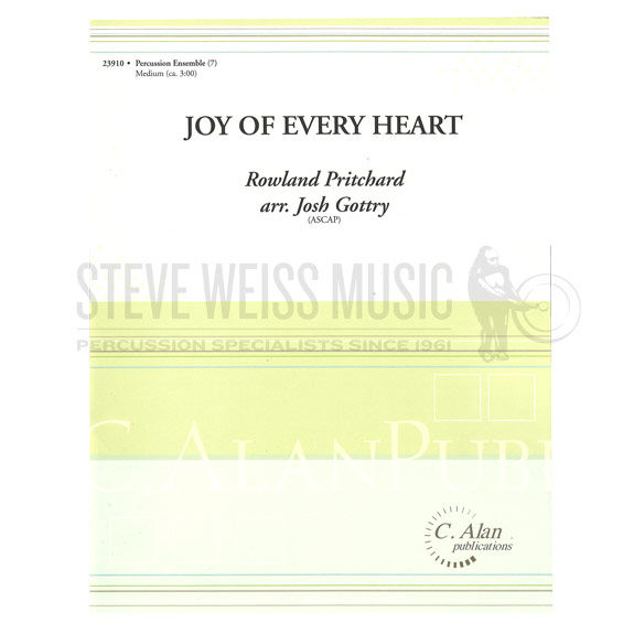 Pritchard-Joy of Every Heart arr. Gottry (SP)-B/V/C/2M/BG  or BM/DS/P