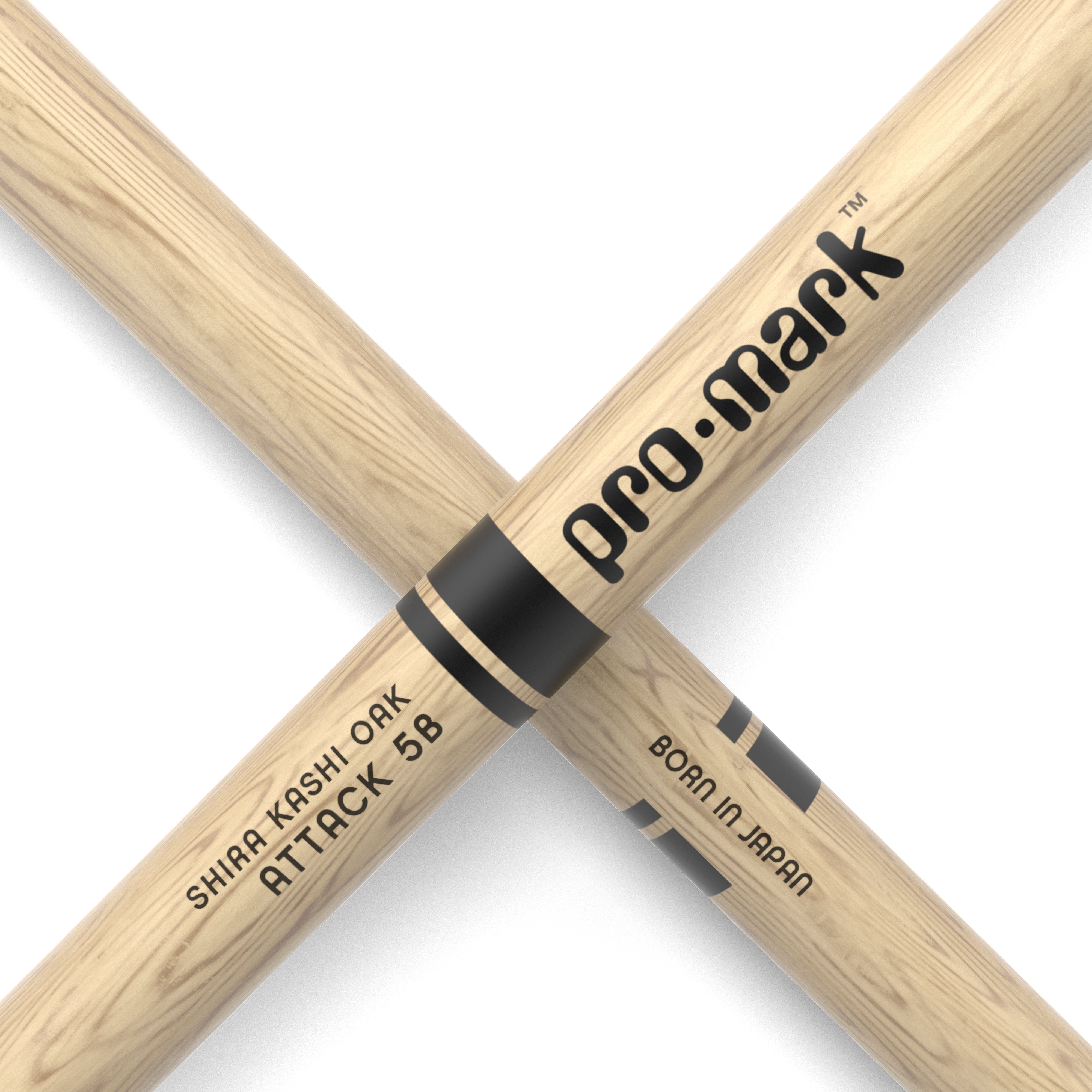Promark PW5BN Classic Attack Shira Kashi Oak 5B Nylon Tip Drumsticks - Image 5