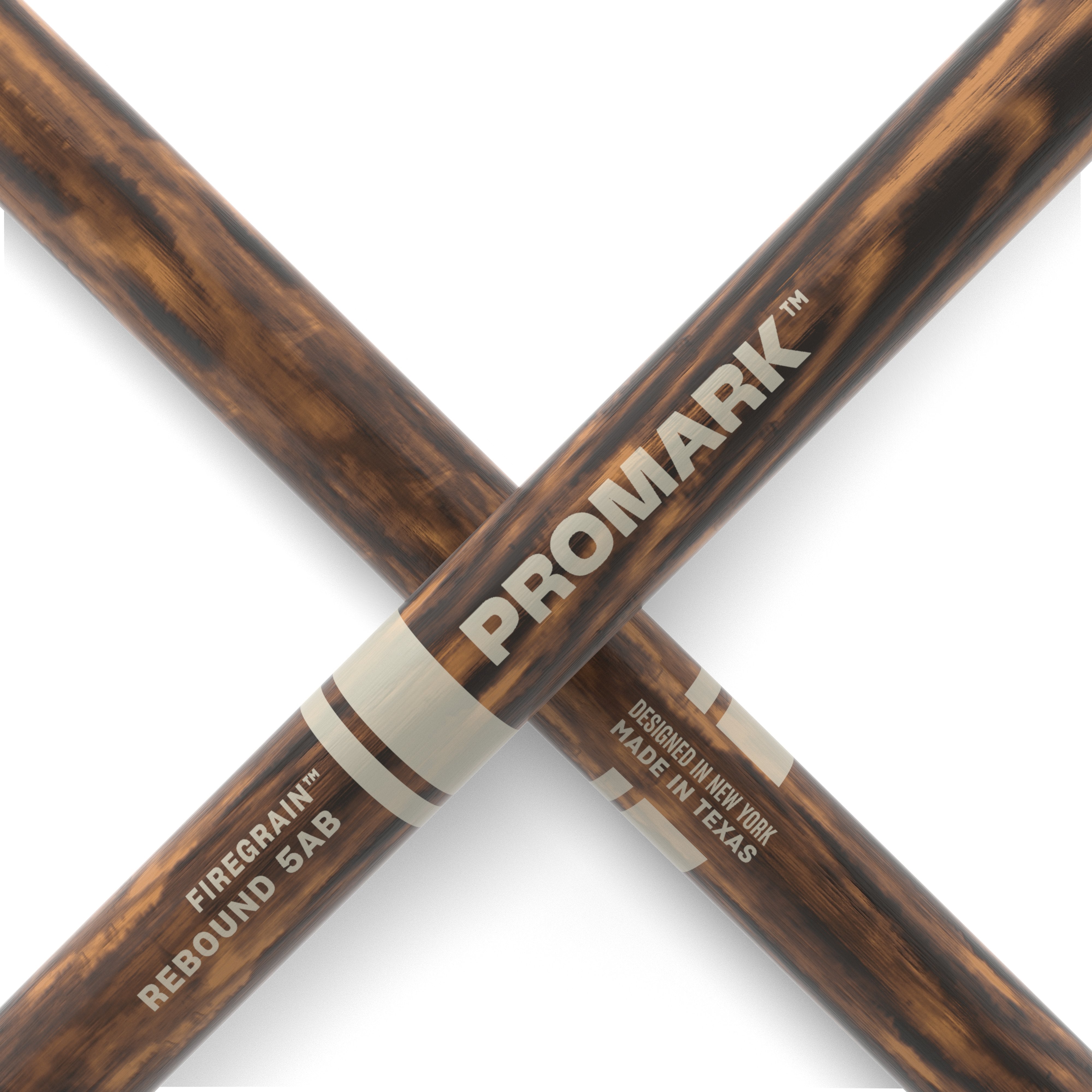 Promark Rebound 5AB FireGrain Drumsticks - Acorn Wood Tip - Image 4