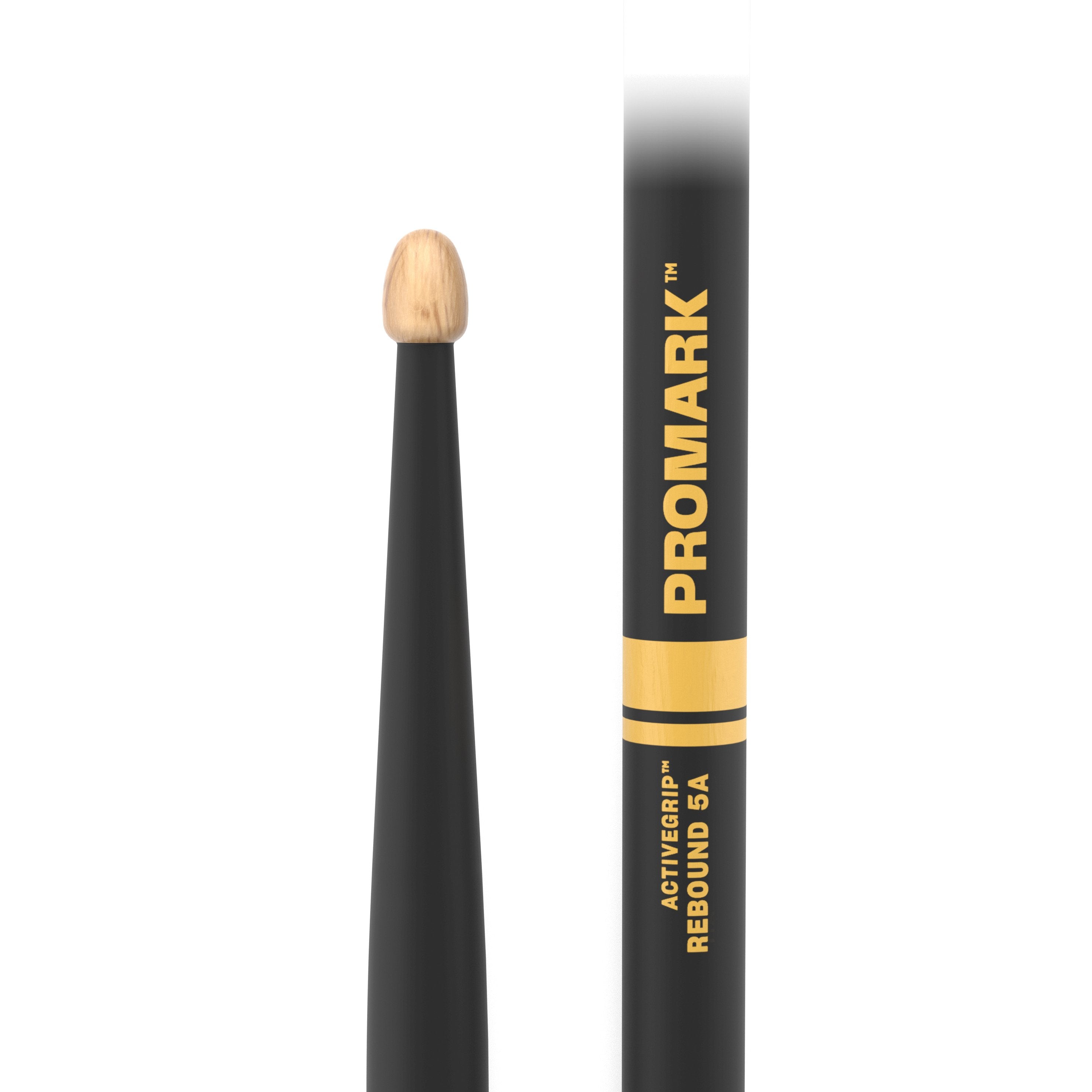 Promark Rebound R5AAG 5A ActiveGrip Acorn Tip Drumsticks - Image 2