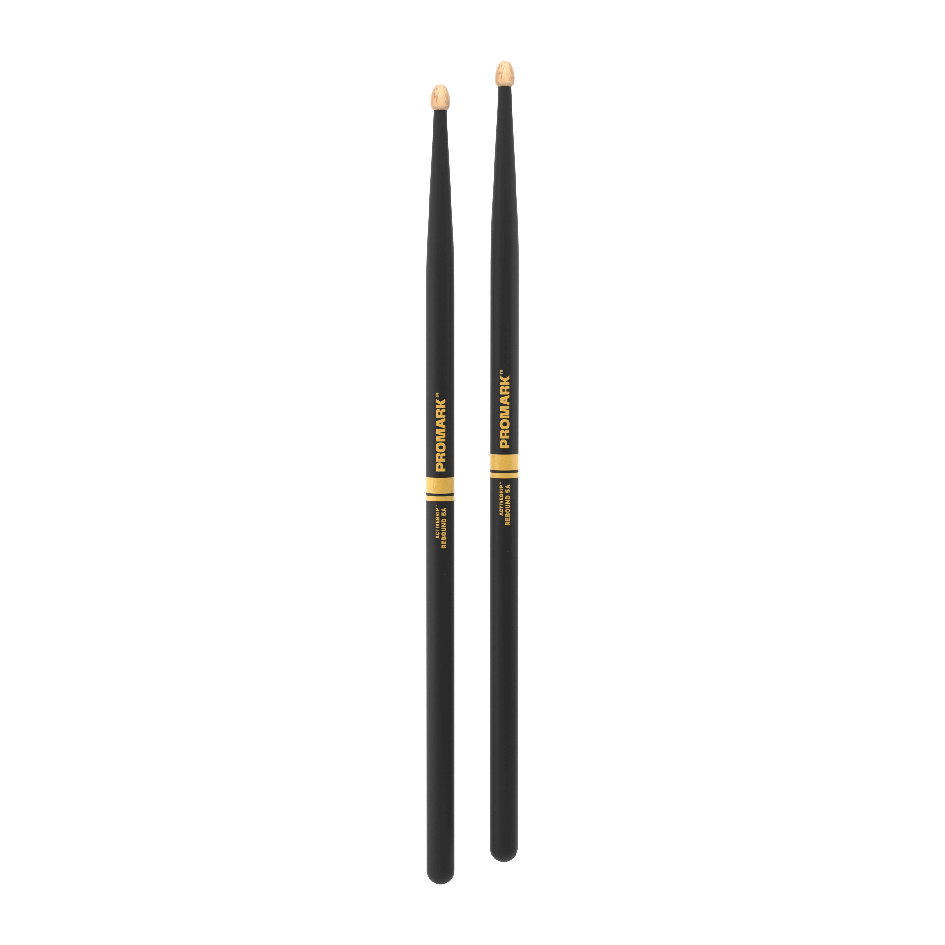 Promark Rebound R5AAG 5A ActiveGrip Acorn Tip Drumsticks - Image 3