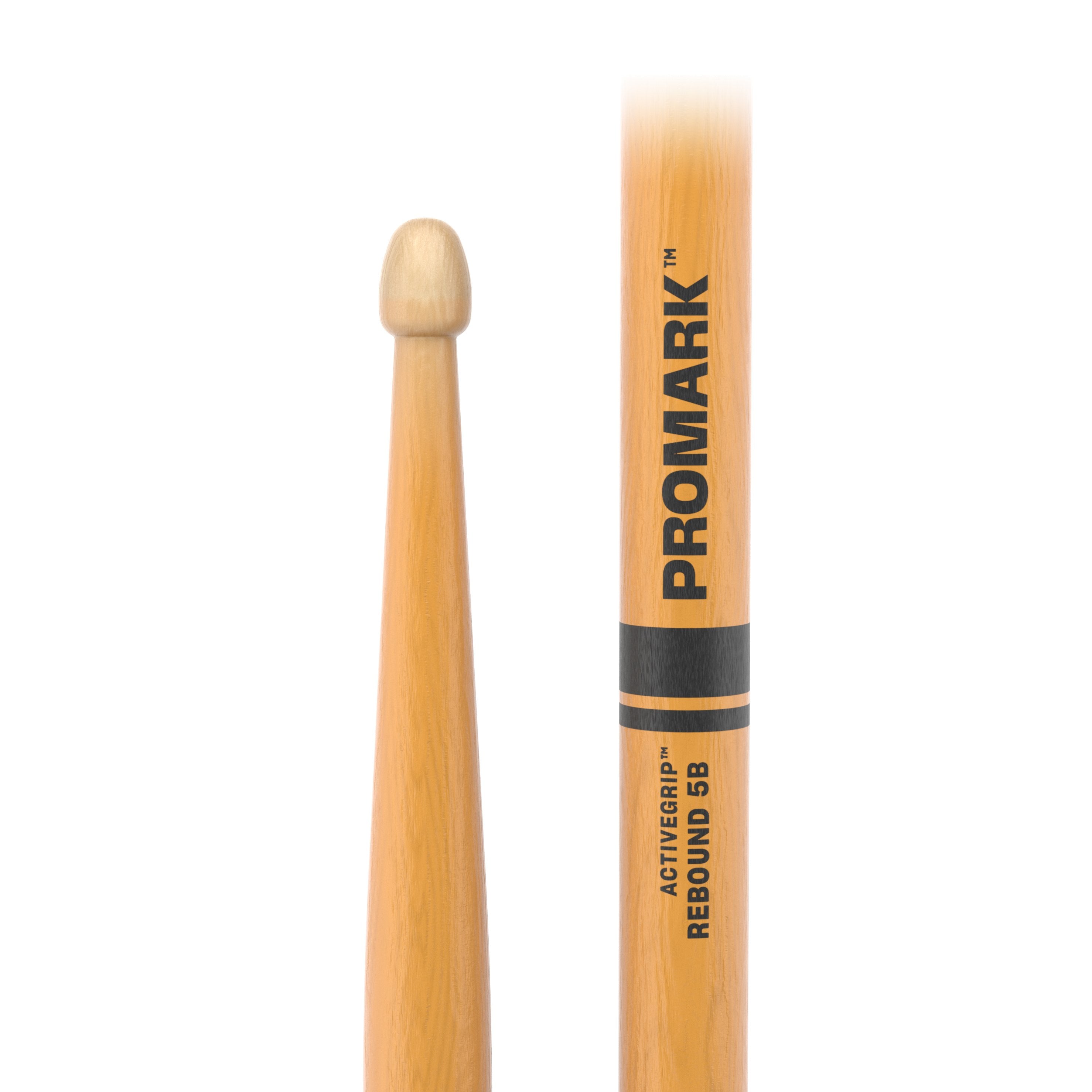 Promark Rebound R5BAGC 5B ActiveGrip Drumsticks - Clear - Image 2