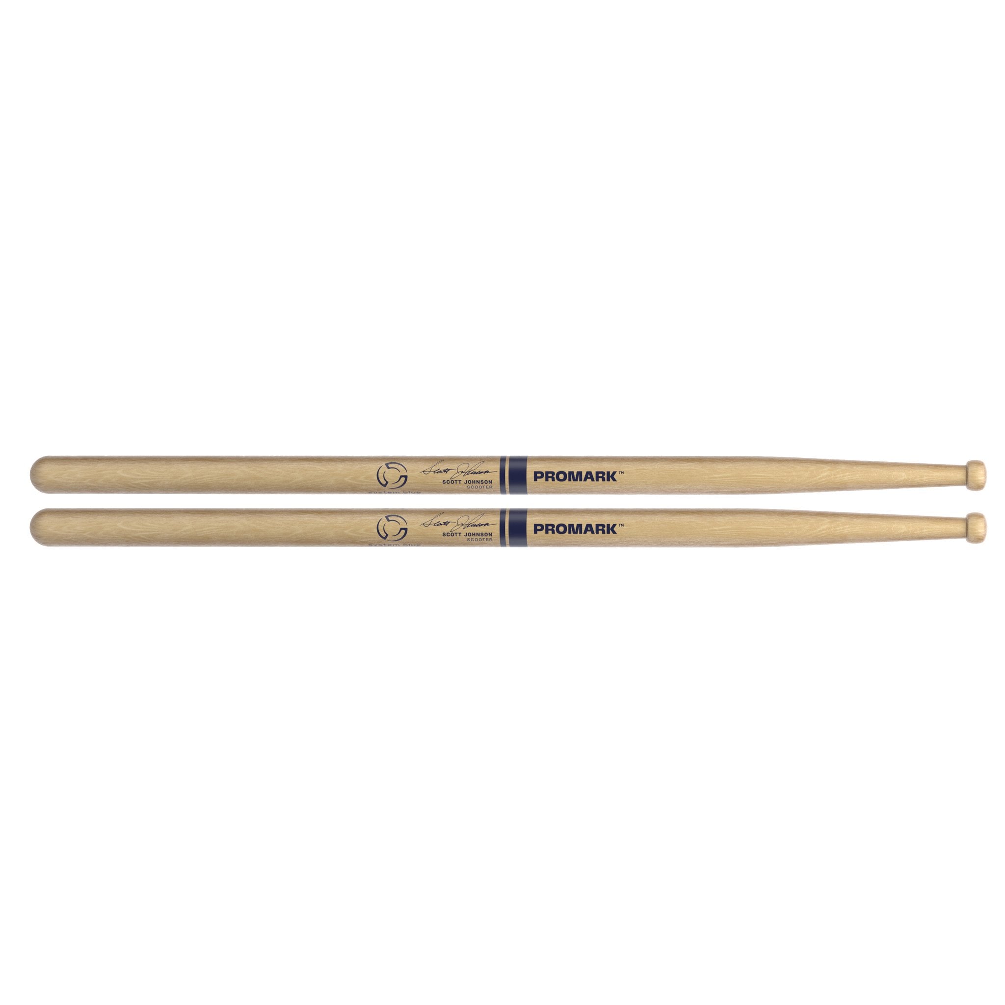 Promark System Blue Scott Johnson DC27 Scooters Drumsticks Scott Johnson Rudimental Drumming Pack