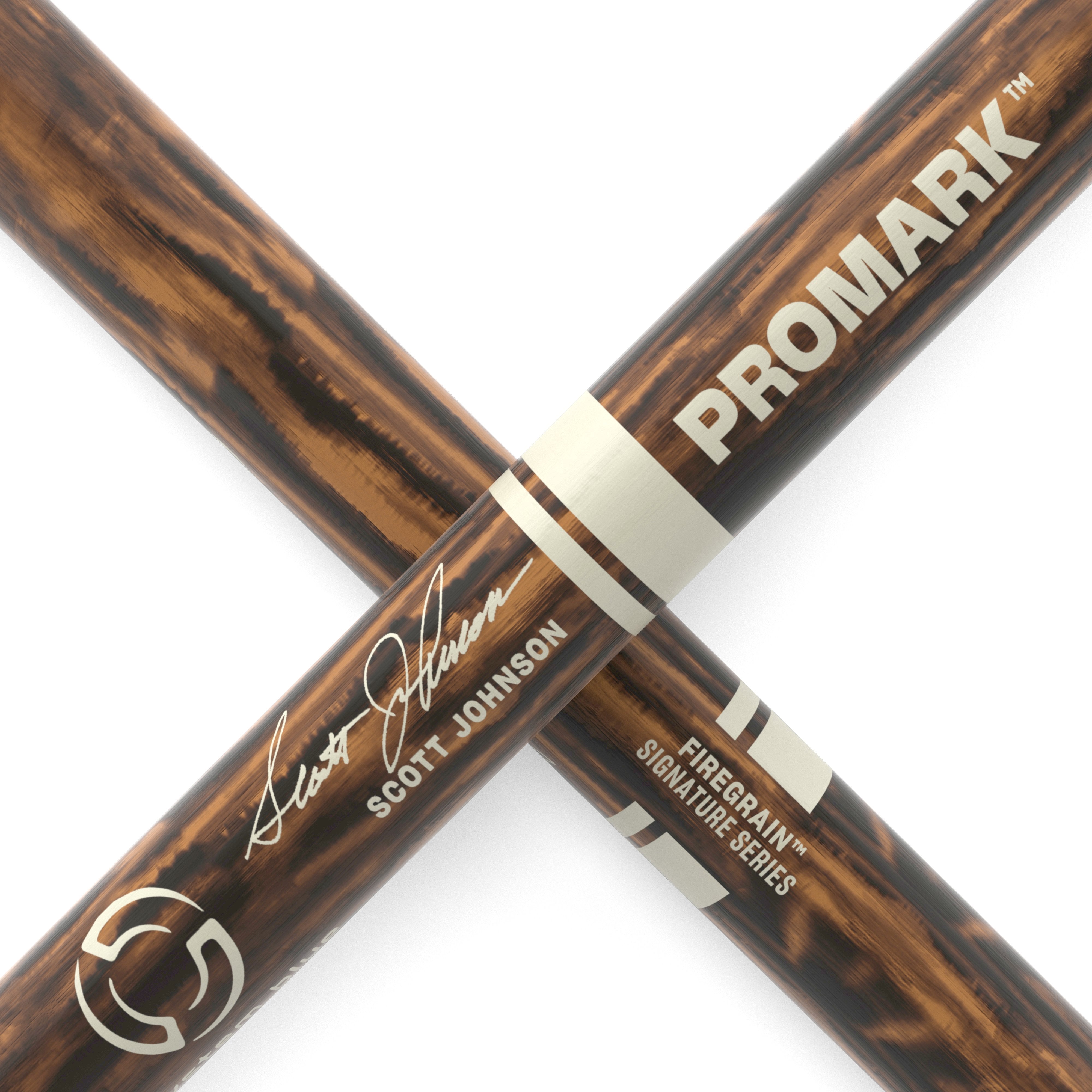 Promark System Blue Scott Johnson Firegrain Marching Snare Drumsticks - Image 5
