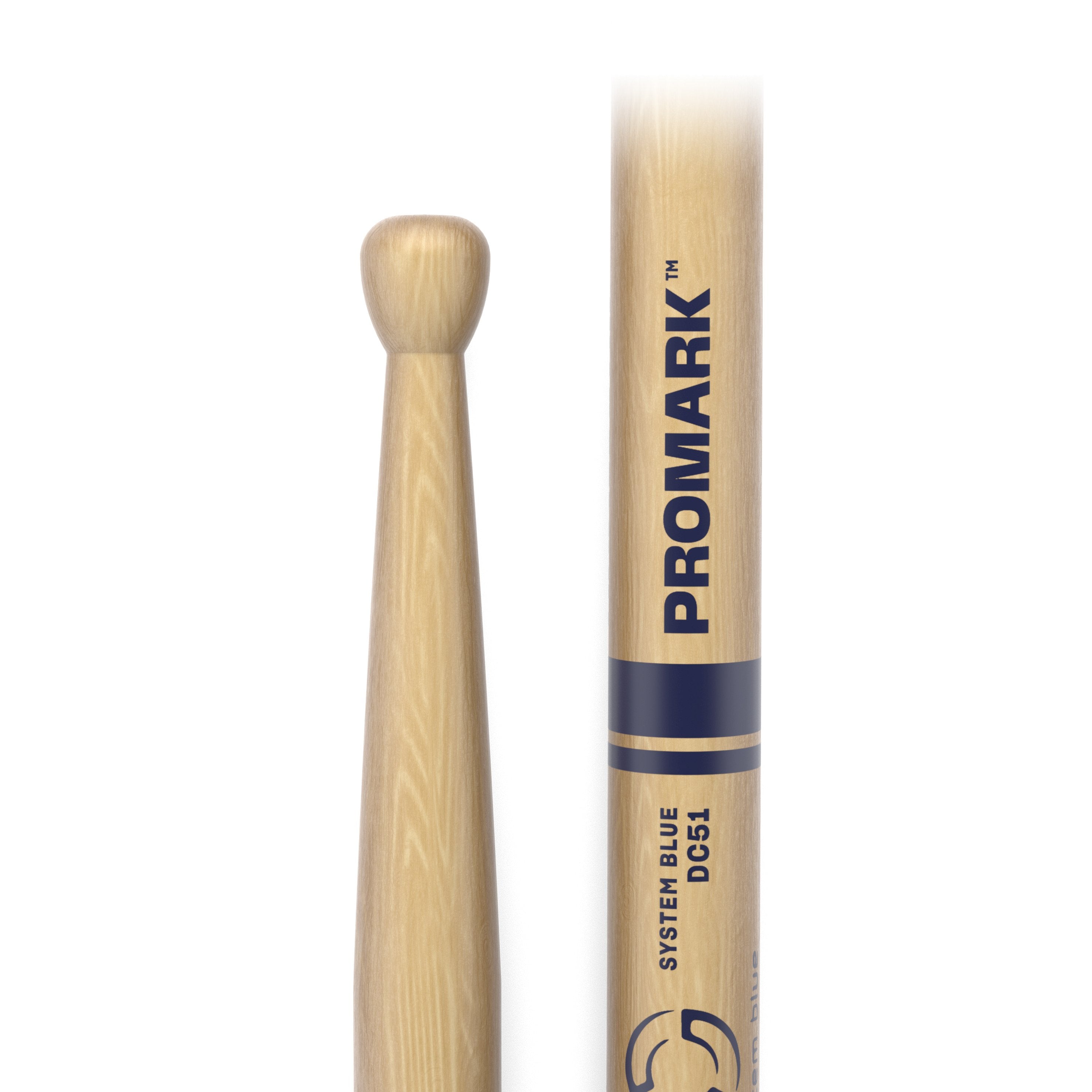 Promark TXDC51W System Blue Marching Snare Drumsticks - Image 2