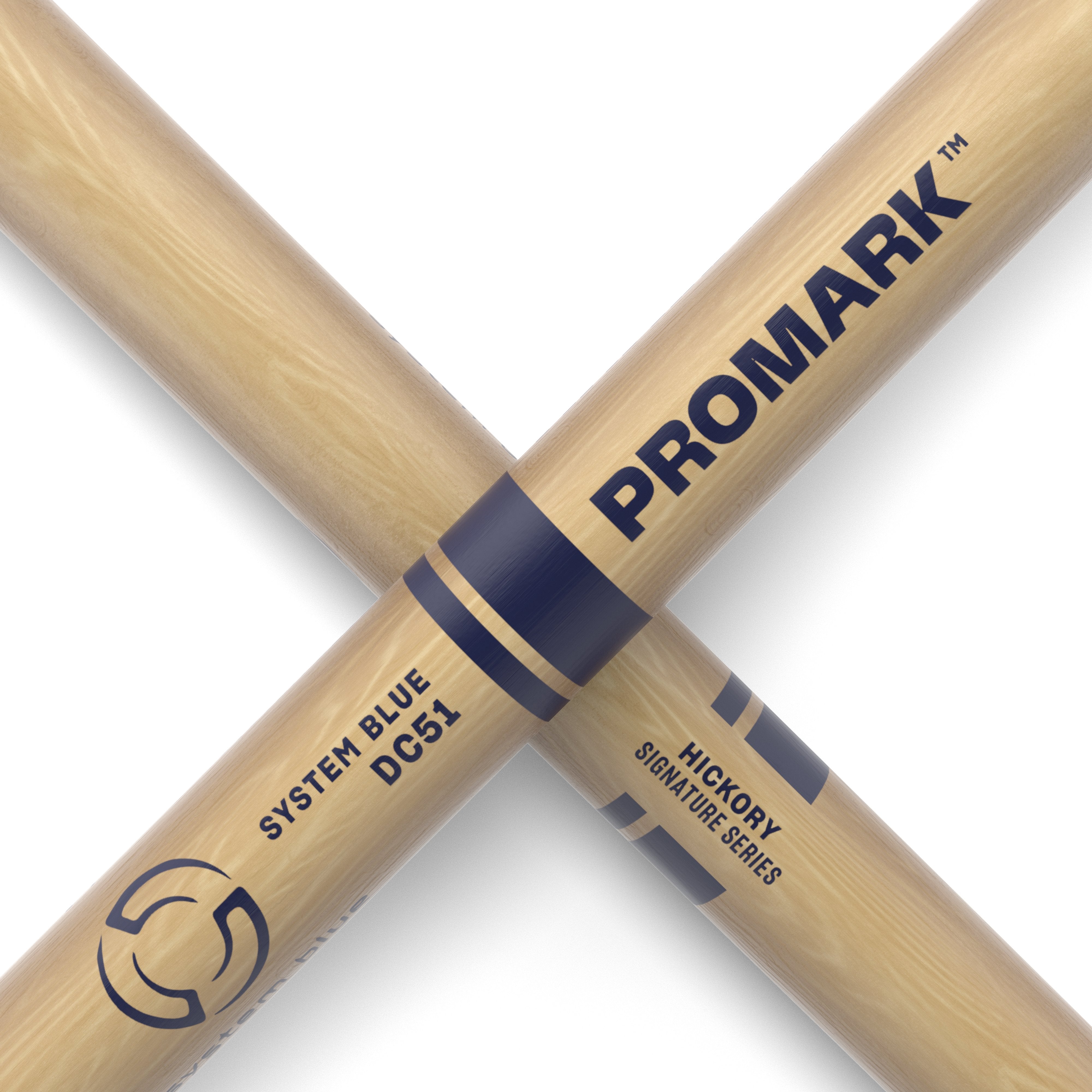 Promark TXDC51W System Blue Marching Snare Drumsticks - Image 5