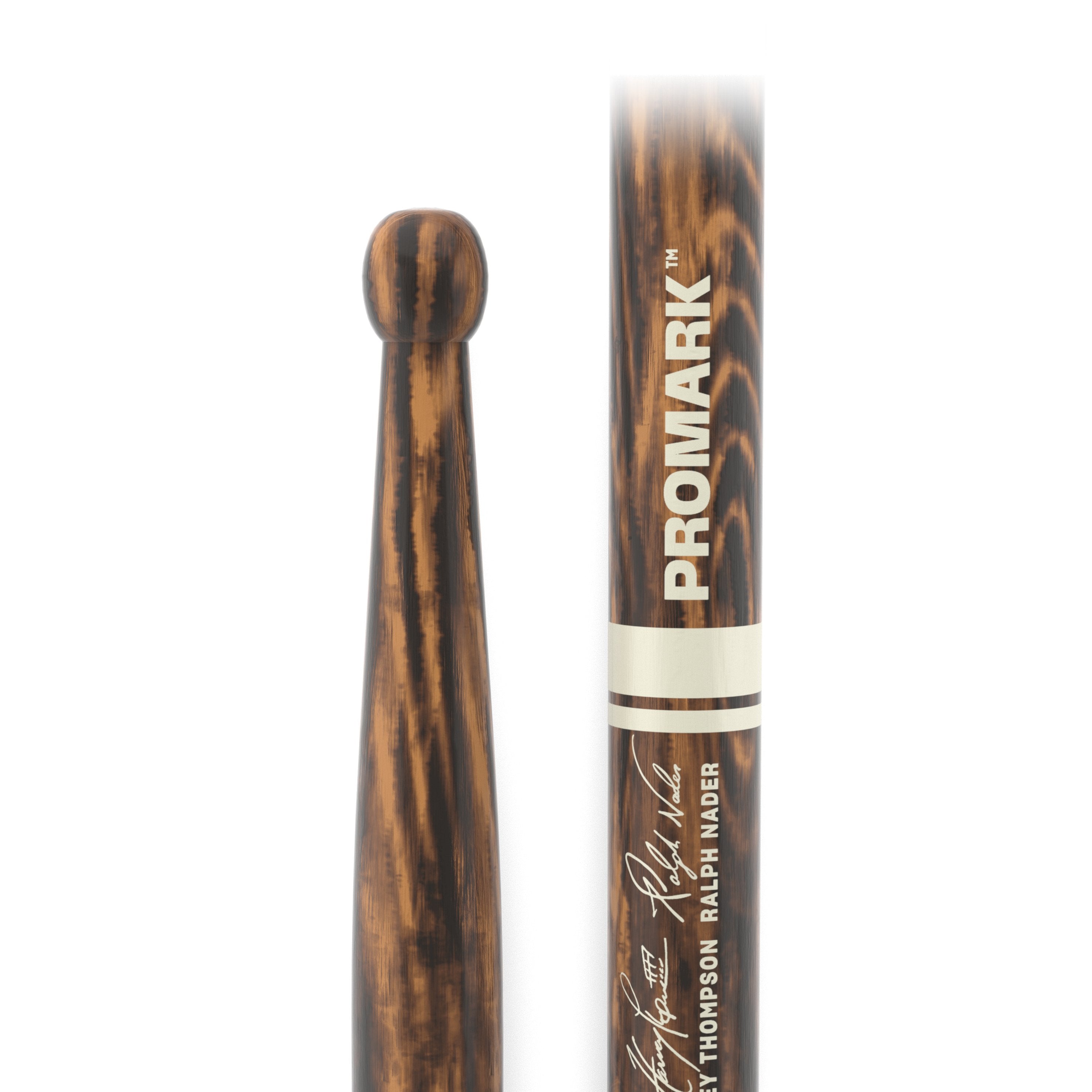 Promark TXDCBYOSW BYOS Firegrain Wood Tip Marching Snare Drumsticks - Image 2