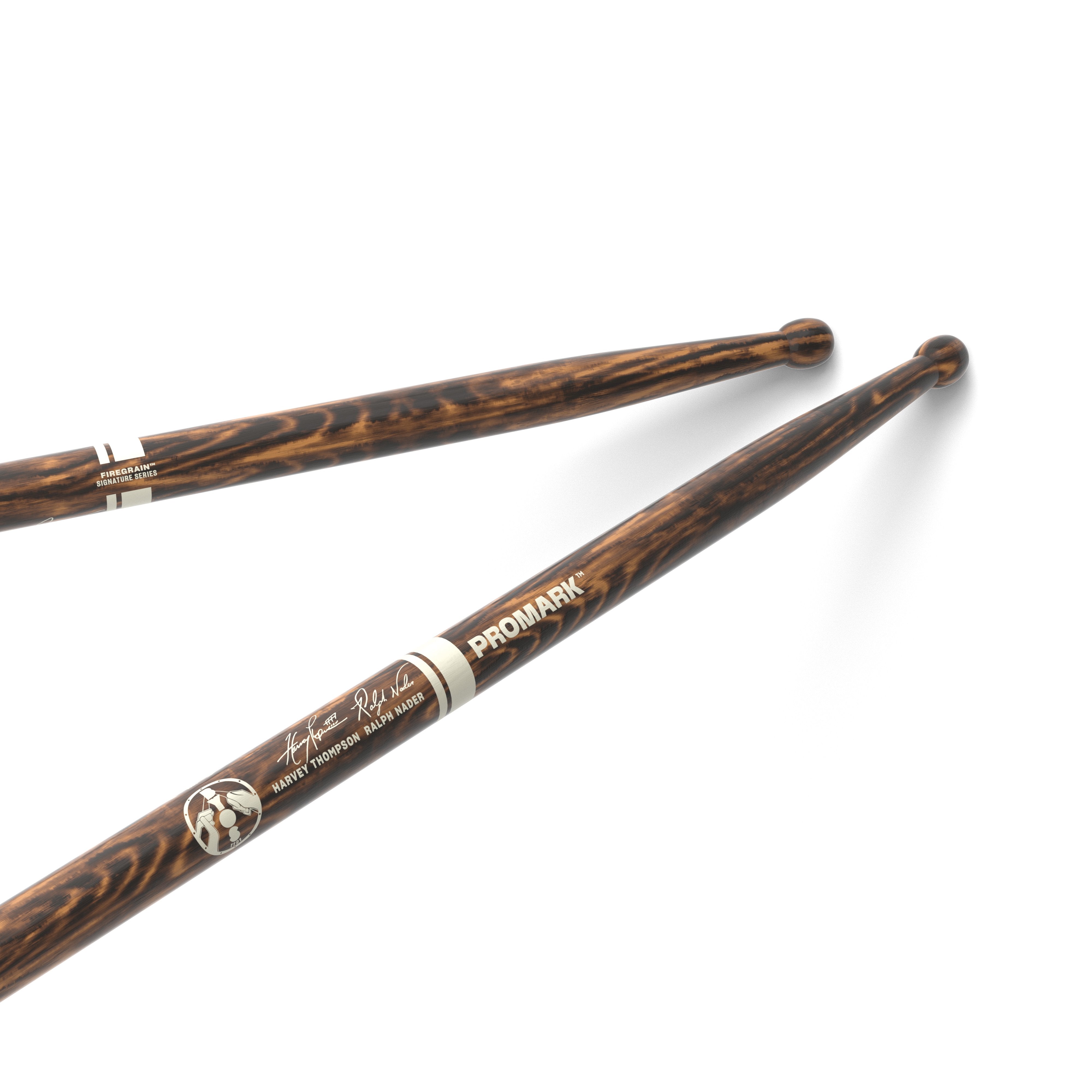 Promark TXDCBYOSW BYOS Firegrain Wood Tip Marching Snare Drumsticks - Image 1