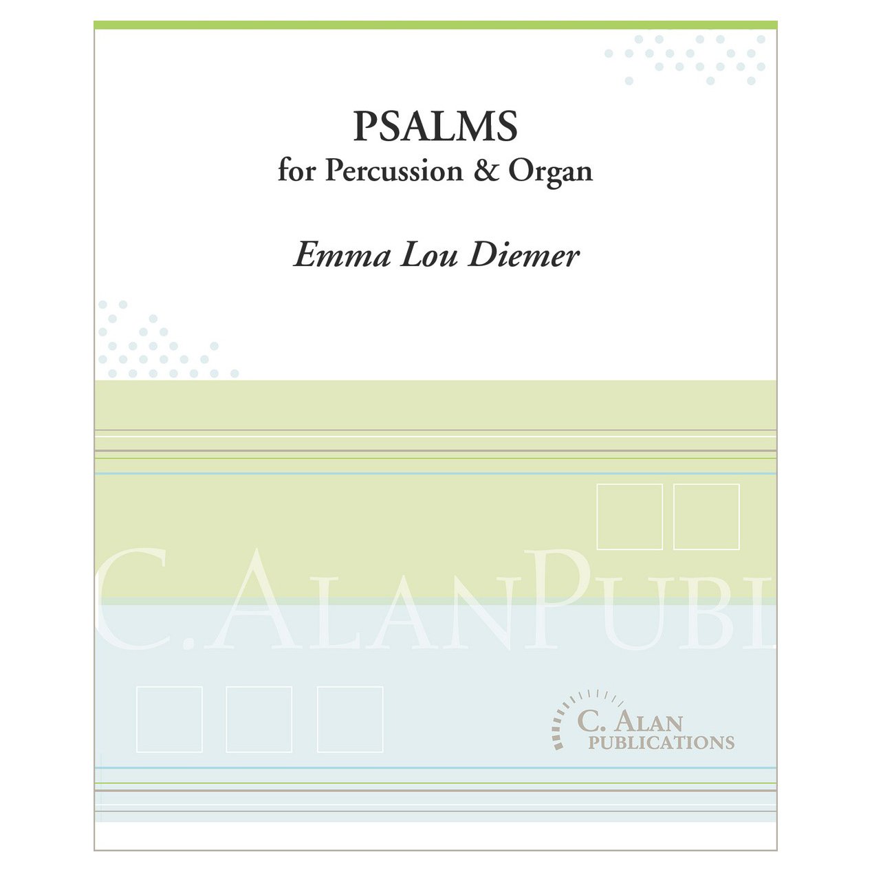Psalms for Percussion & Organ by Emma Lou Diemer Cover