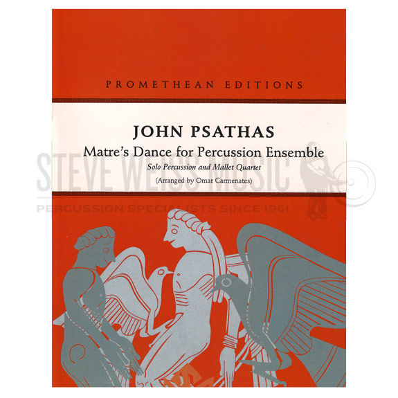 Psathas-Matre's Dance for Percussion Ensemble arr. Carmenates (SCORE)-Solo P/2V/4M