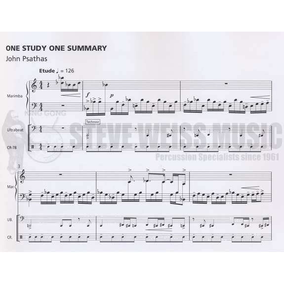 Psathas-One Study One Summary (SP)-M/junk inst./backing track