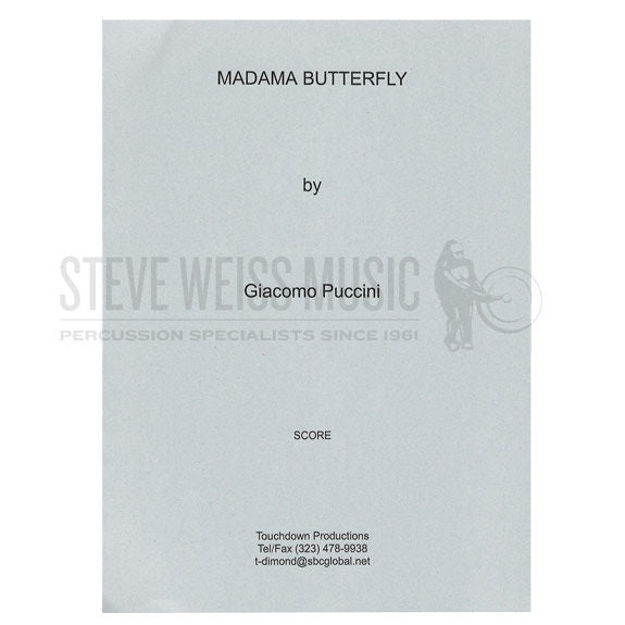 Puccini-Madama Butterfly (Perc./Timp. parts ed. by T. Dimond)
