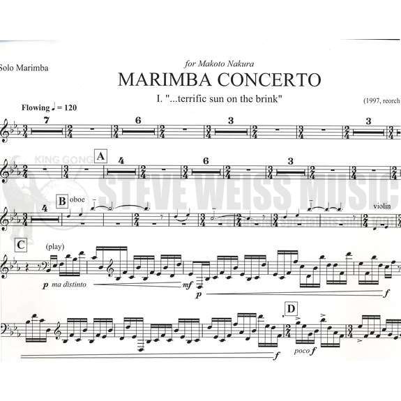 Puts-Marimba Concerto (SP)-M/PN red.