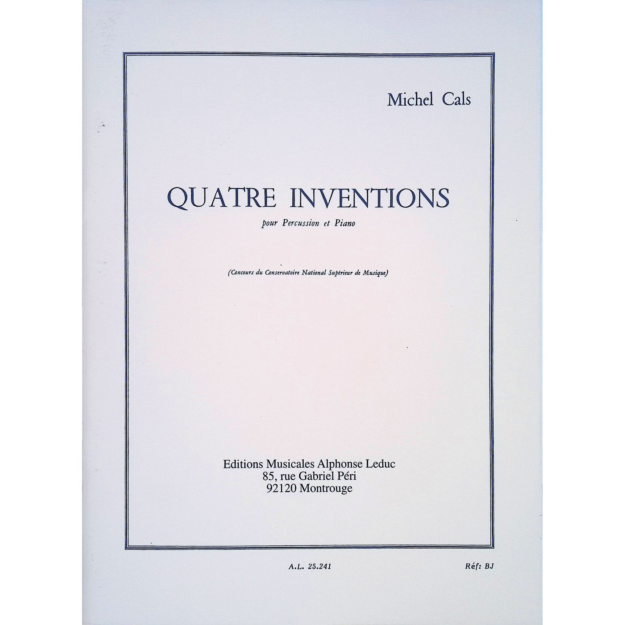 Quatre Inventions by Michel Cals