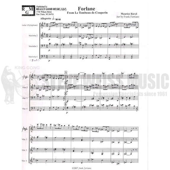 Ravel-Forlane arr. Ferriano (SP)-4M