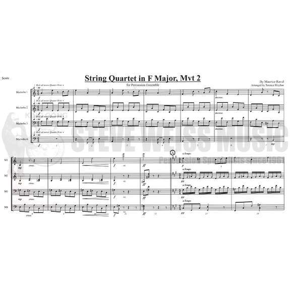 Ravel-String Quartet in F Major, Mvt. 2 arr Mayhue (SP)- 4M