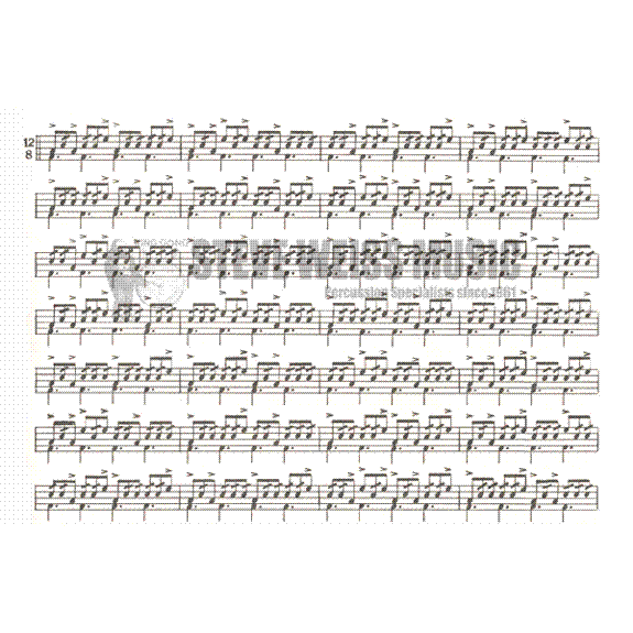 Reed-Syncopation and Rolls for Drum Set