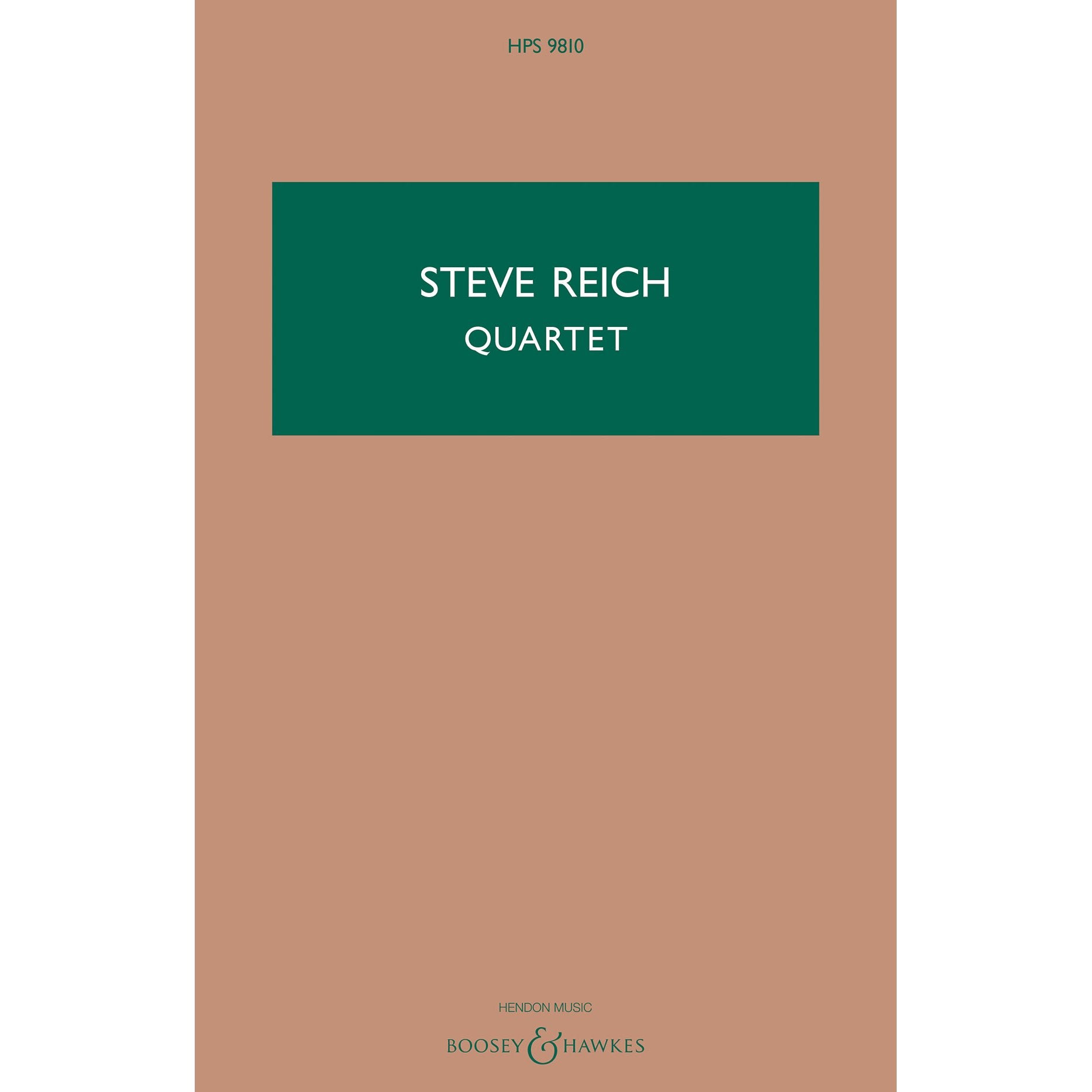 Reich-Quartet for Two Vibraphones and Two Pianos (STUDY SCORE ONLY)-2V/2PN