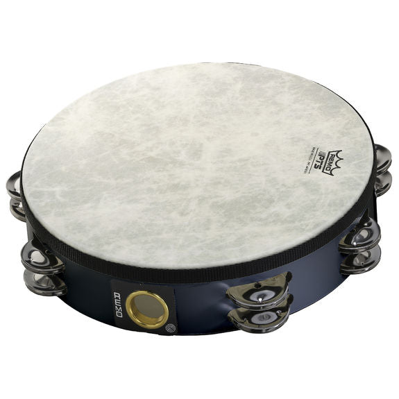 Remo 10" Pre-Tuned Double Row Tambourine - Black