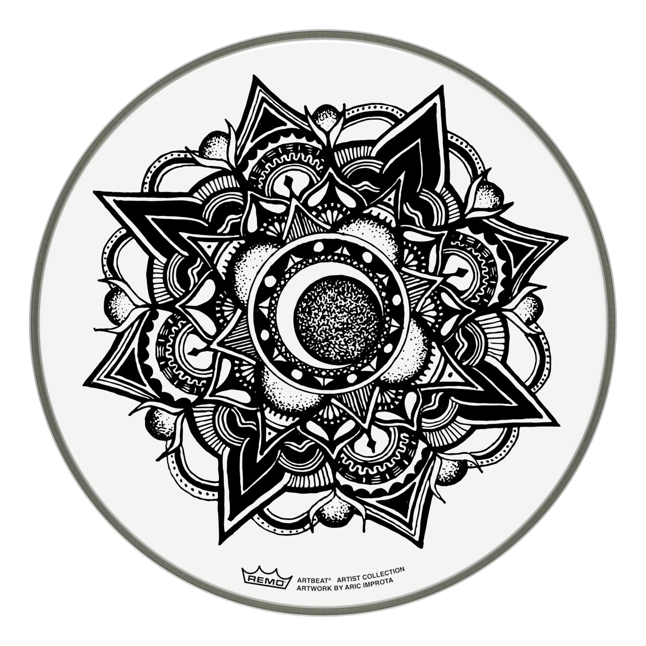 Remo 13" Artbeat Artist Collection Drum Head - Aric Improta Nocturnal Bloom