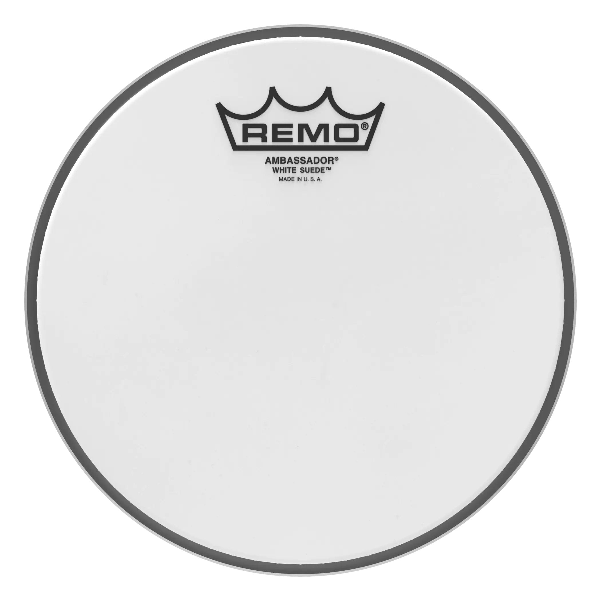 Remo Ambassador White Suede Drumhead  - 8"