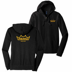Remo Orange Crown Hooded Sweatshirt Black - Small