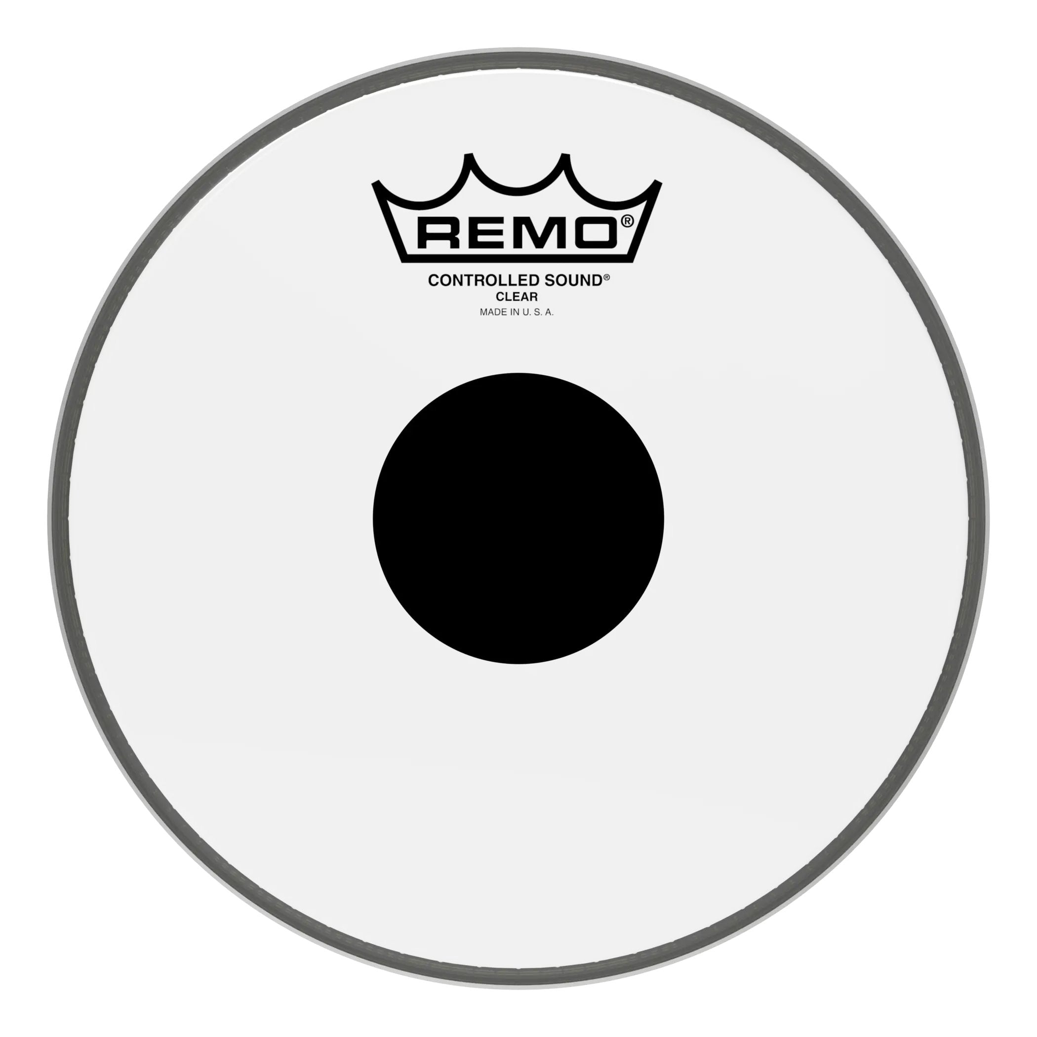 Remo Controlled Sound Clear Drumhead - Top Black Dot - 8"