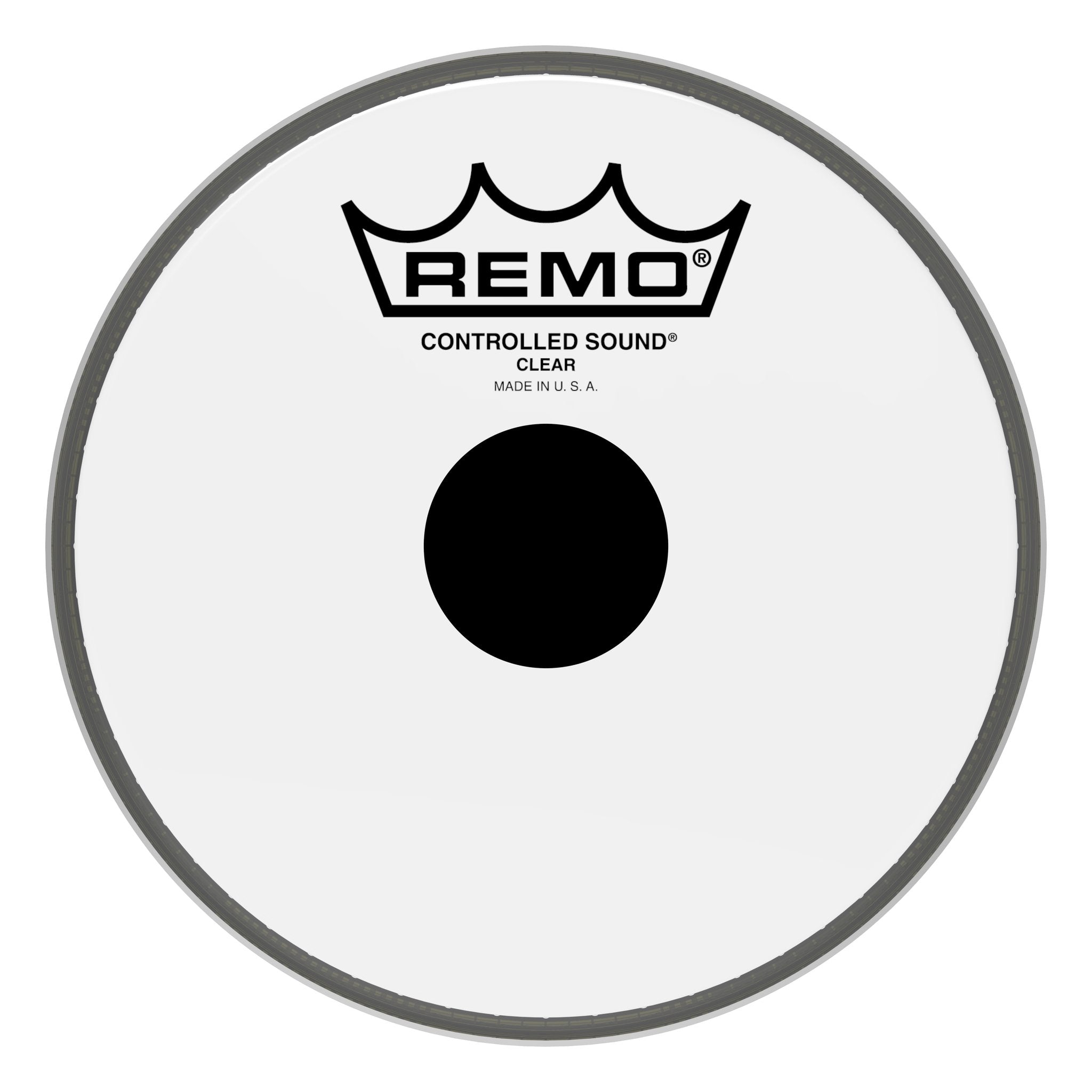 Remo Controlled Sound Clear Top Black Dot Drum Head 6"