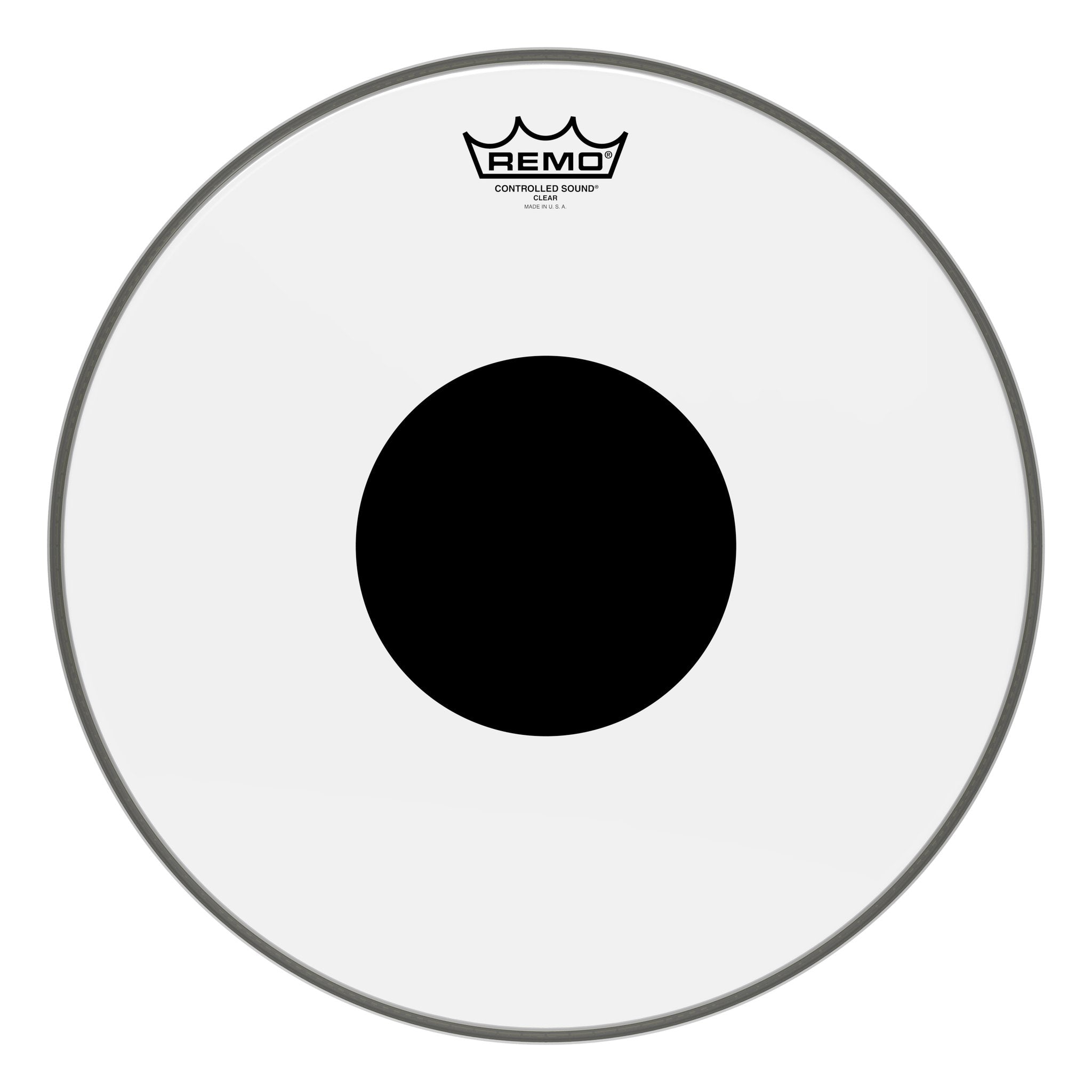 Remo Controlled Sound Clear Top Black Dot Drum Head 15" cs-0315-10