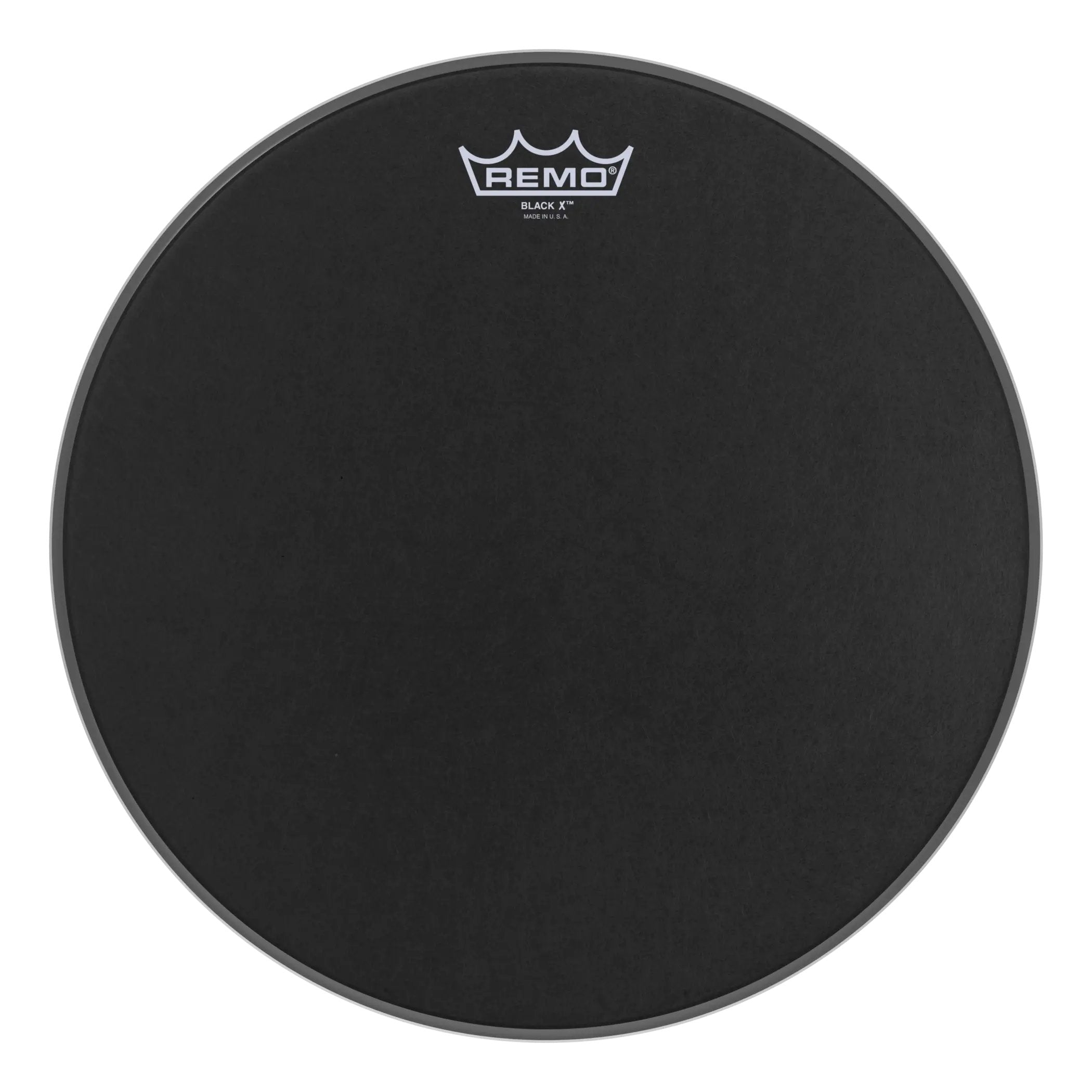 Remo Emperor X Black Suede Snare Drumhead - Bottom Black Dot - 14"