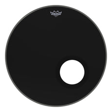Remo Ebony Ambassador Resonant Bass Drum Head With Port Hole 22"