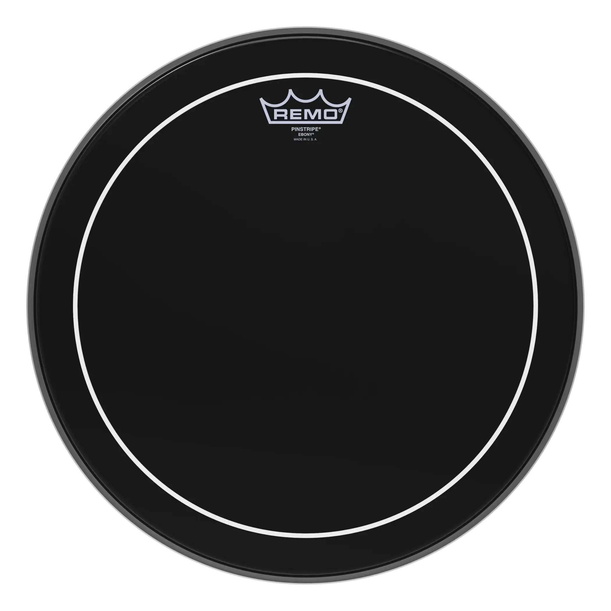 Remo Pinstripe Ebony Drumhead - 15"