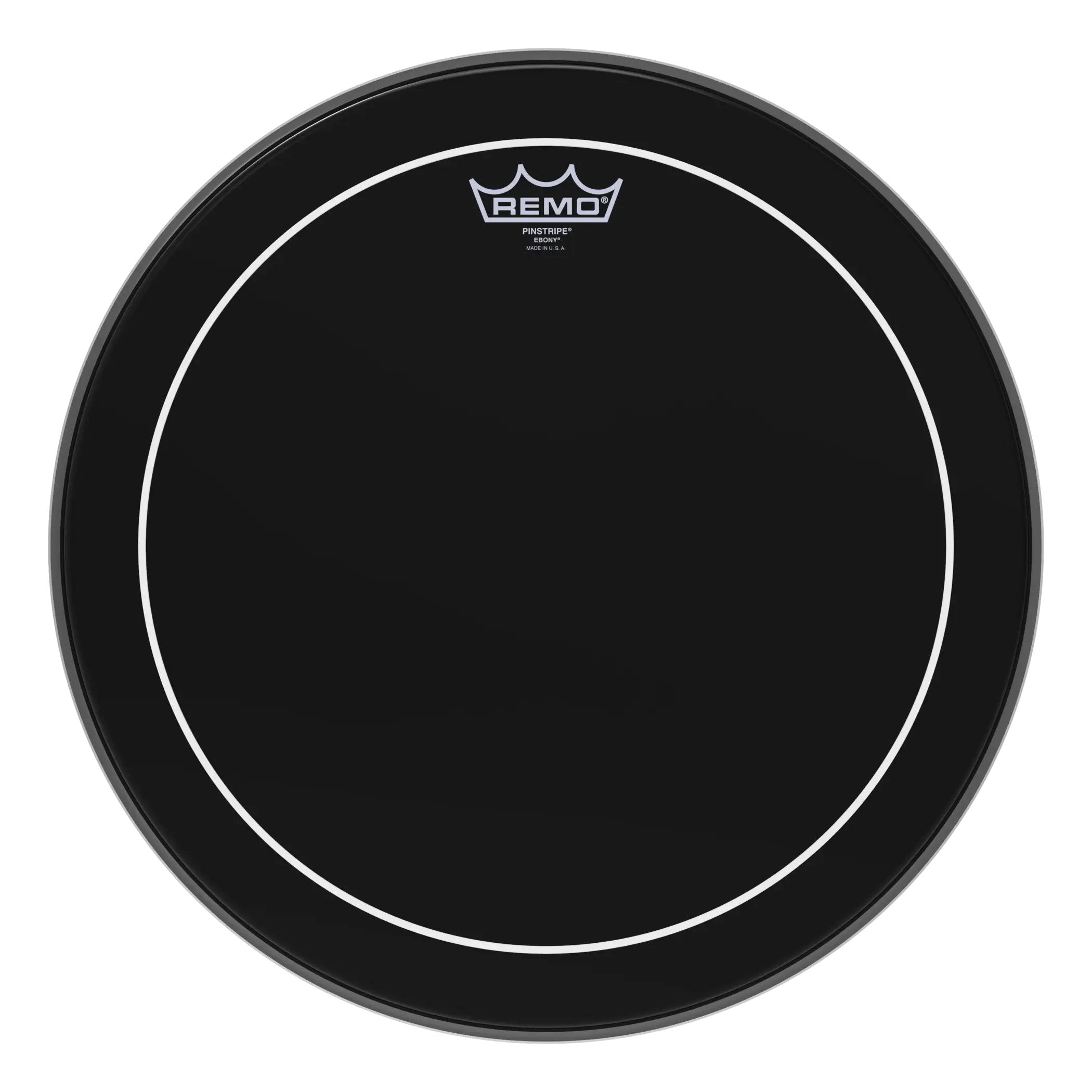 Remo Pinstripe Ebony Drumhead - 16"
