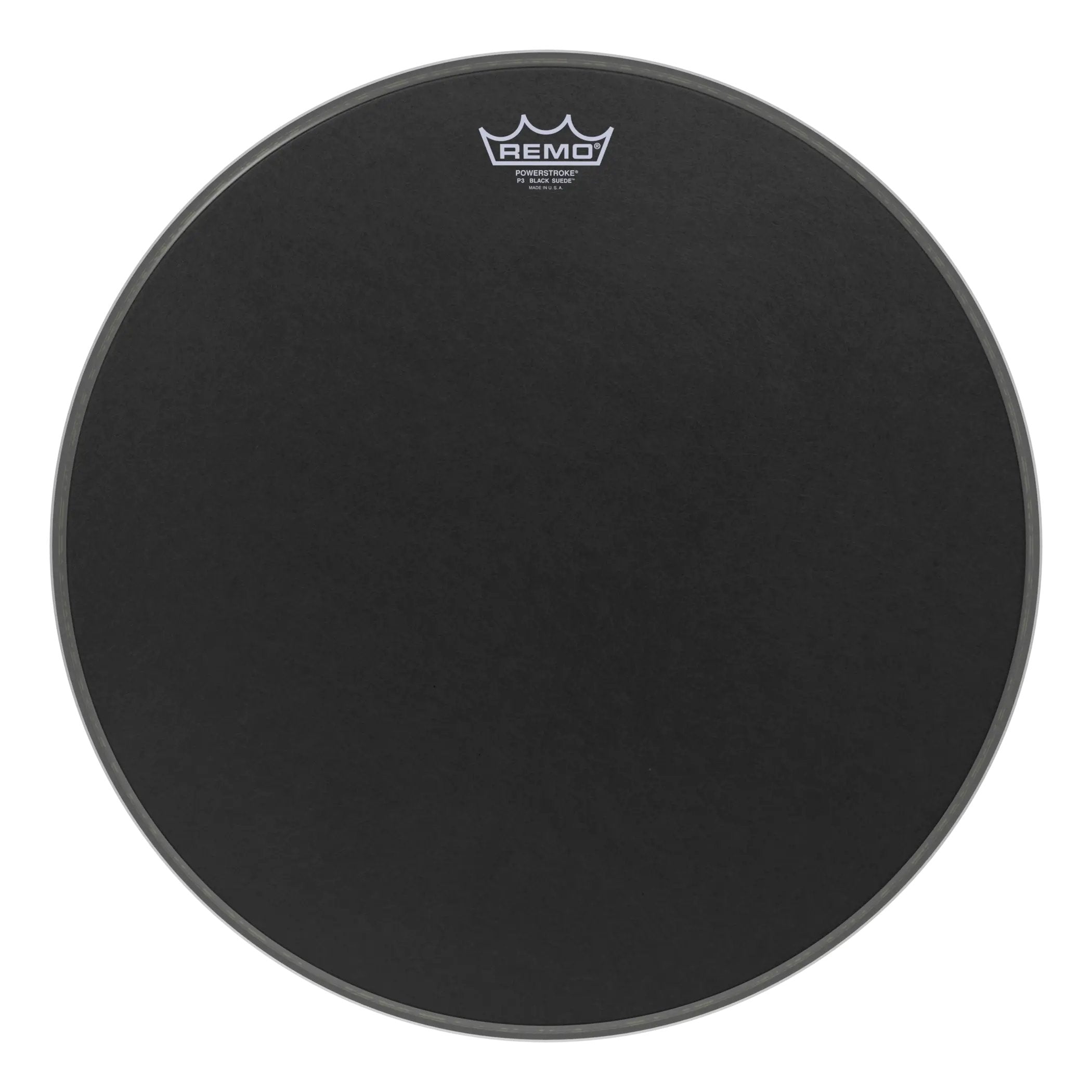 Remo Powerstroke P3 Black Suede Bass Drumhead - 18"