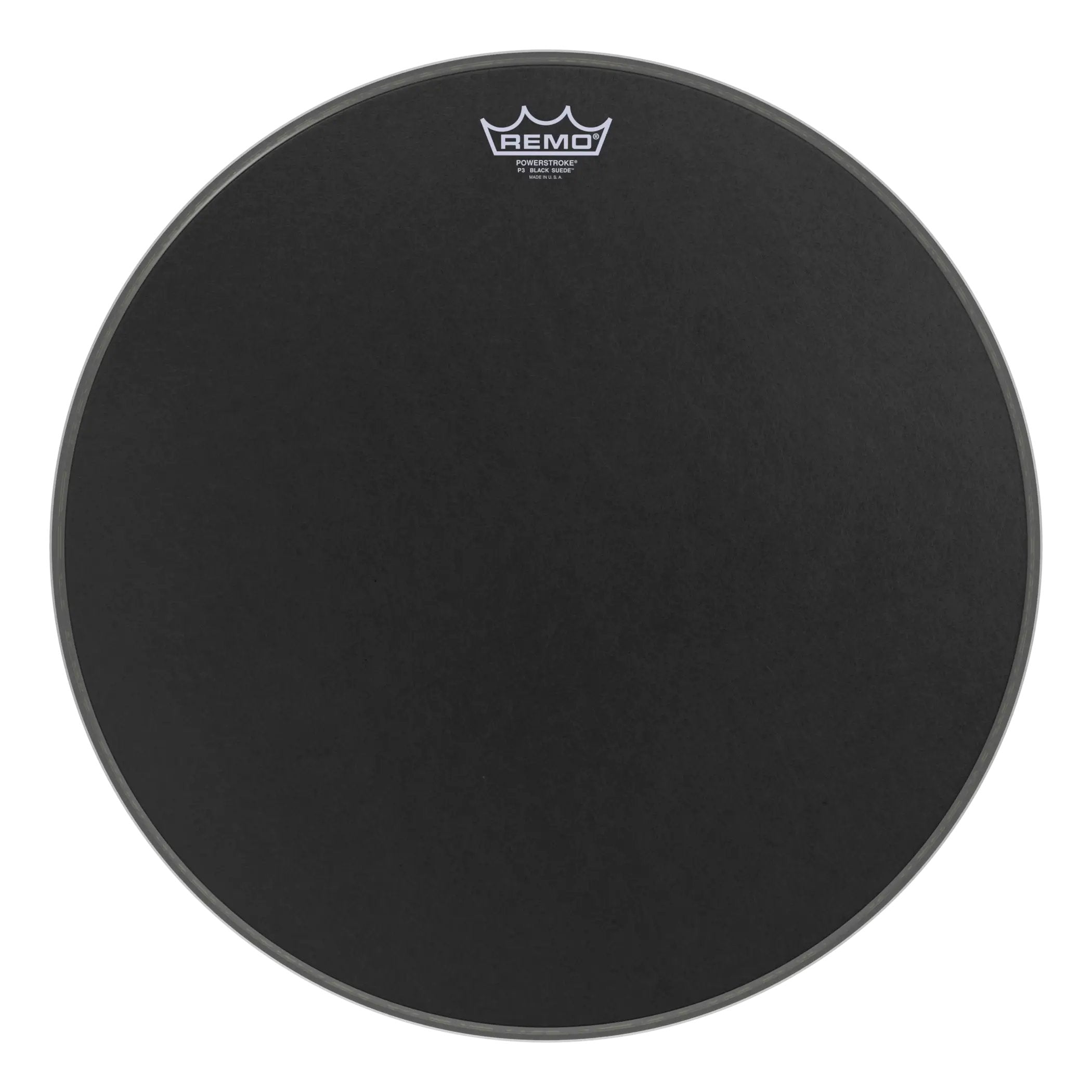 Remo Powerstroke P3 Black Suede Bass Drumhead - 20"