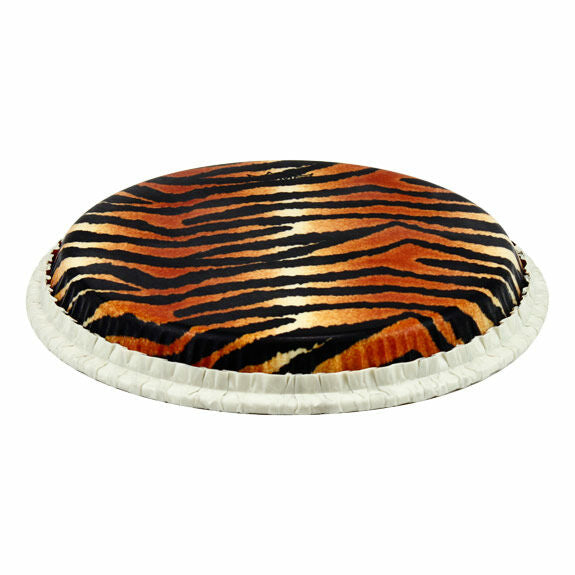 12.5" - Remo Skyndeep Tucked Conga Head - Tiger Stripe Graphic
