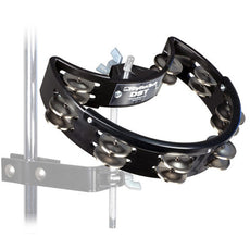 Rhythm Tech DST Drum Set Tambourine - Black w/ Nickel Jingles