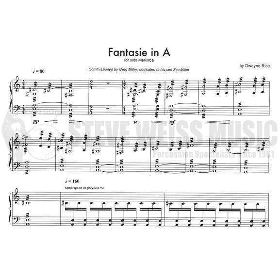 Rice-Fantasie in A-M