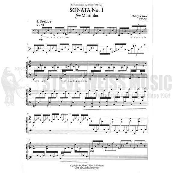Rice-Sonata No. 1 for Marimba-M