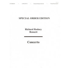 Richard Rodney Bennett Concerto for Percussion Piano Reduction NOV360055