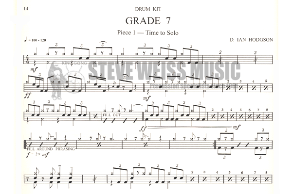 Richards-Guildhall Pieces for Drum Kit gr 5-8