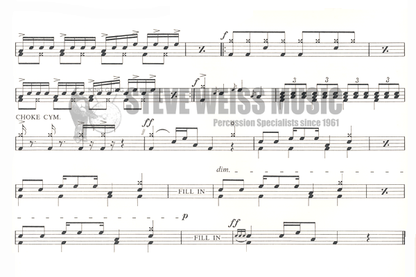 Richards-Guildhall Pieces for Drum Kit gr1-4